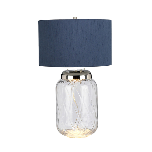 Prüfen Sola Tischleuchte - 2 Lichtquellen - Blauer Lampenschirm Quintiesse