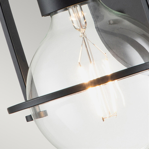 Somerset Wandleuchte - 1 Lichtquelle - Klarglas - Schwarz Quintiesse small 3