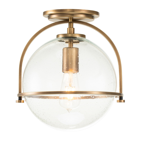 Prüfen Somerset plafond - 1 Leuchtmittel - Klarglas - Altmessing Quintiesse