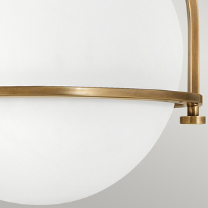 Somerset plafond - 1 Lichtquelle - Opalglas - Altmessing Quintiesse small 3