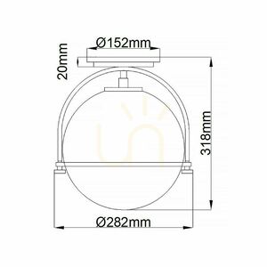 Quintiesse Somerset Deckenleuchte mit Opalglas, antikes Messingfinish, 1×E27 small 7