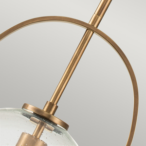 Somerset Pendelleuchte - 1 Lichtquelle - Klarglas - Altmessing Quintiesse small 2