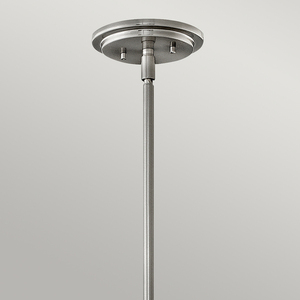 Somerset Pendelleuchte - 1 Lichtquelle - Opalglas - Gebürstetes Nickel Quintiesse small 1