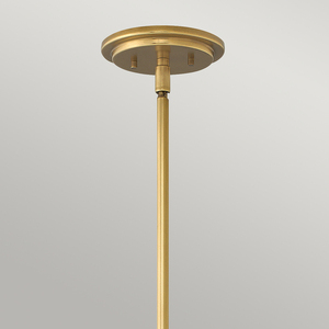 Somerset Pendelleuchte - 1 Lichtquelle - Opalglas - Altmessing Quintiesse small 1