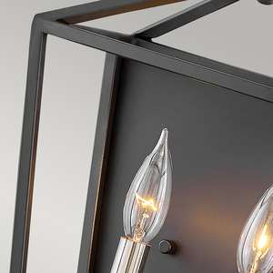 Stinson Wandleuchte - 2 Lichtquellen - Schwarz/Nickel poliert Quintiesse small 2