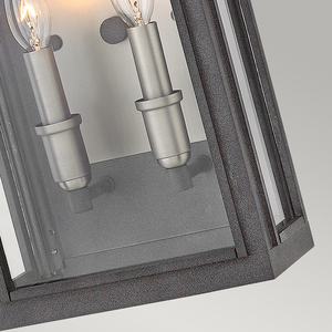 Sutcliffe Wandlaterne mittelgroß - 2 Lichtquellen - Altzink/Antiknickel Quintiesse small 3