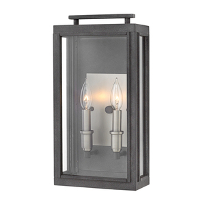 Sutcliffe Wandlaterne mittelgroß - 2 Lichtquellen - Altzink/Antiknickel Quintiesse small 0
