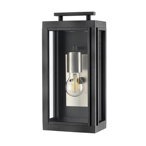 Sutcliffe kleine Wandlaterne - 1 Lichtquelle - Alt-Zink/Antik-Nickel Quintiesse small 1