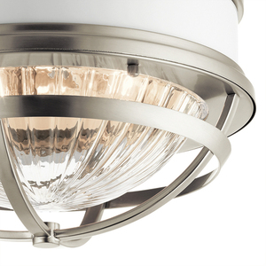 Plafond Tollis - 2 Lichtquellen - Weiß / Nickel gebürstet Quintiesse small 1