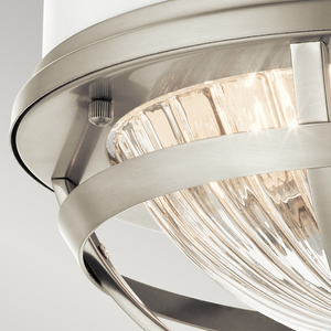 Plafond Tollis - 2 Lichtquellen - Weiß / Nickel gebürstet Quintiesse small 3