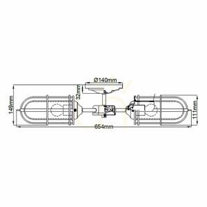 Quintiesse Urban Restoration Deckenleuchte 3 × E27, dunkles Antikmessing, IP44 small 6