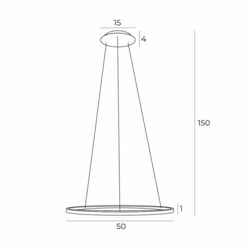 Prüfen Pendelleuchte Max Light Queen P0493 LED 50 cm gebürstetes Gold
