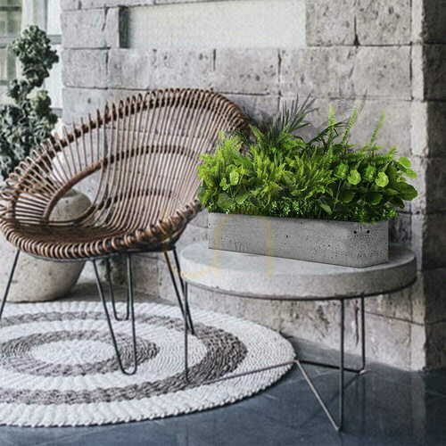 Prüfen Kunstpflanzeneinsatz für Pflanzgefäße Green Designers White Sparrow GD 712, 25 × 50 cm