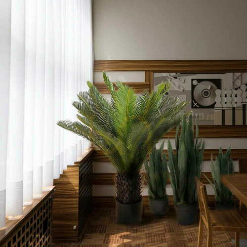 Prüfen Kunstpflanze Sansevieria Zelenica 65cm