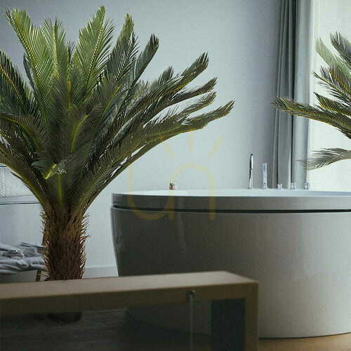 Prüfen Künstliche Pflanze Sagittarius Cycas 120cm