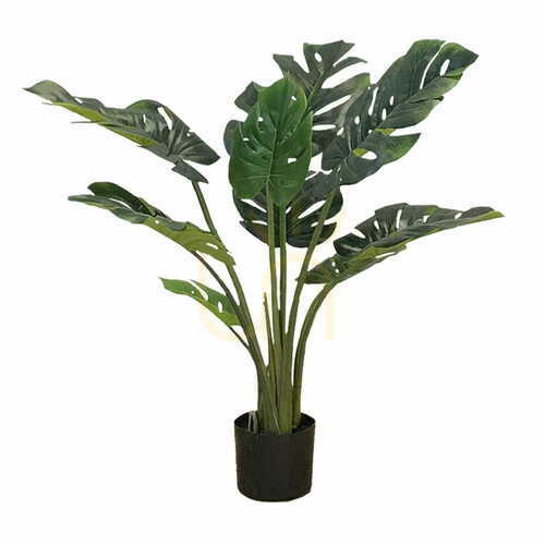 Prüfen Künstliche Topfpflanze Monstera 120cm
