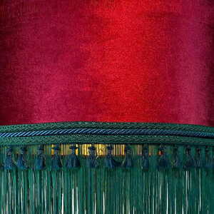 Las Plumas OAHU LPOH7 Kronleuchter, 7 × E27, Samt und Fransen small 3