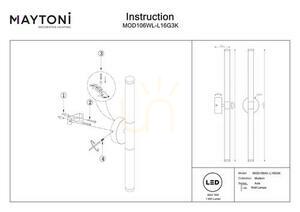 AXIS Wandleuchte MOD106WL-L16G3K Maytoni small 6