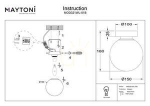 BASIC FORM Wandleuchte MOD321WL-01B Maytoni small 5