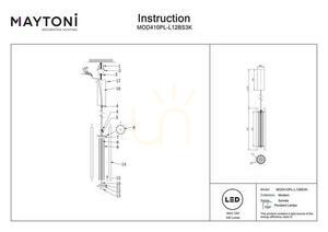 SONATA Pendelleuchte MOD410PL-L12BS3K Maytoni small 8