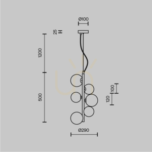 DALLAS Pendelleuchte MOD545PL-06G Maytoni small 6
