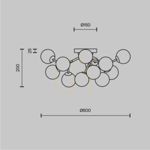 Plafond DALLAS MOD545CL-12B Maytoni small 5