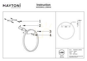 Maytoni Rim MOD058WL-L35BS3K LED-Wandleuchte Ring 60 cm Messing 37W 3000K small 4