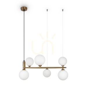 Pendelleuchte Maytoni Ring MOD013PL-06BS1 Ø58 cm, 6×G9, Messing small 7