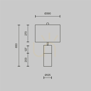 BIANCO Z030TL-01BS Tischleuchte Maytoni small 6
