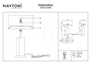 BIANCO Z031TL-01BS Tischleuchte Maytoni small 6