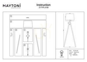 CALVIN Z177FL-01B Stehleuchte Maytoni small 7