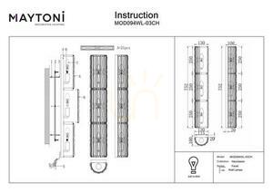 FACET Wandleuchte MOD094WL-03CH Maytoni small 6