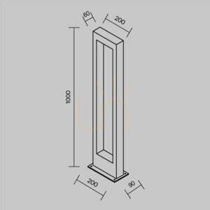 BONN Lichtmast O425FL-L10GF IP65 Maytoni small 7