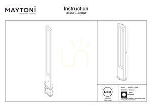 BONN Außen-Stehleuchte O425FL-L20GF IP65 Maytoni small 9
