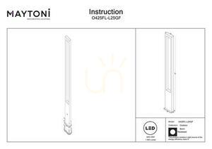 BONN Außen-Stehleuchte O425FL-L25GF IP65 Maytoni small 7