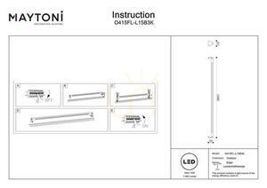 EDGE Lichtmast O415FL-L15B3K IP65 Maytoni small 4