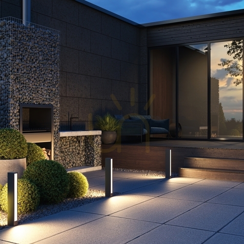 Prüfen HOF Lichtmast O422FL-L12GF IP65 Maytoni