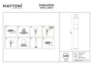 Lichtmast KOLN O590FL-L8B4K1 IP54 Maytoni small 5