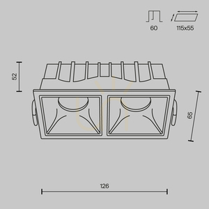 ALFA LED-Einbauleuchte DL043-02-10W4K-SQ-WB Maytoni small 7