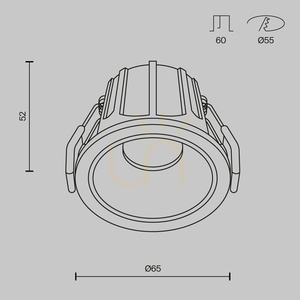 ALFA LED-Einbauleuchte DL043-01-10W4K-D-RD-WB Maytoni small 7