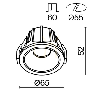 ALFA LED-Einbauleuchte DL043-01-10W4K-D-RD-WB Maytoni small 9