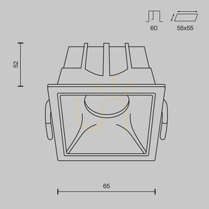 ALFA LED-Einbauleuchte DL043-01-10W4K-D-SQ-WB Maytoni small 7