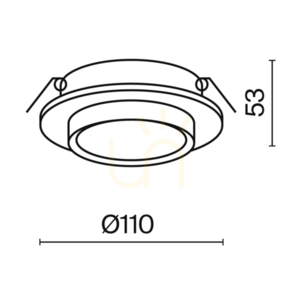 HOOP-Einbauleuchte DL086-GX53-RD-BG Maytoni small 9