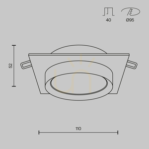 HOOP-Einbauleuchte DL086-GX53-SQ-W Maytoni small 7