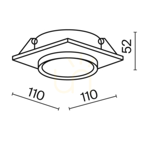 HOOP-Einbauleuchte DL086-GX53-SQ-W Maytoni small 9