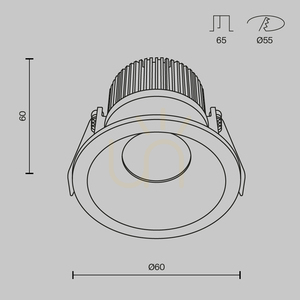 ZOOM-Einbauleuchte DL034-01-06W4K-D-W IP65 Maytoni small 7