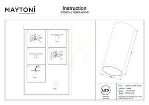 Aufbau-Spot Maytoni FOCUS LED C056CL-L12B4K-W-D-B schwarz 12 W 900 lm 4000 K TRIAC small 6