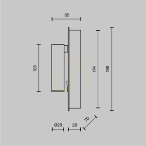 MIRAX Wandleuchte C041WL-L3B3K Maytoni small 11