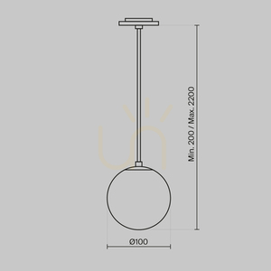 LUNA Hängeleuchte P039PL-5W3K-10INS-B Maytoni small 8