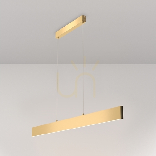 Prüfen Pendelleuchte Maytoni Step P010PL-L30G3K LED 30 W 3000 K gold 118,5 cm